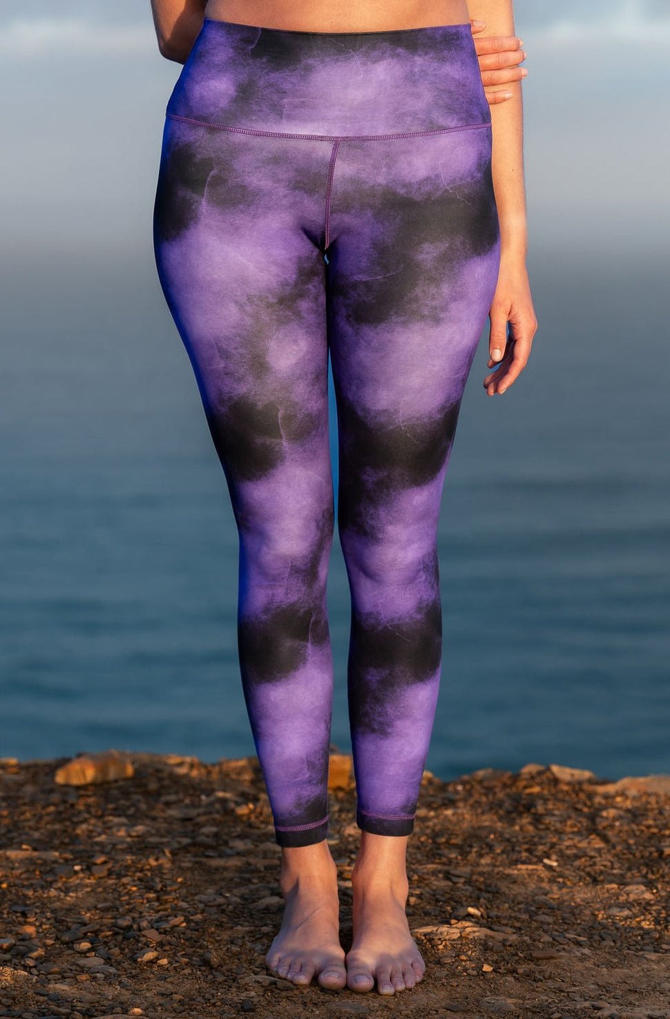 Golden Teacher Leggings - universe purple