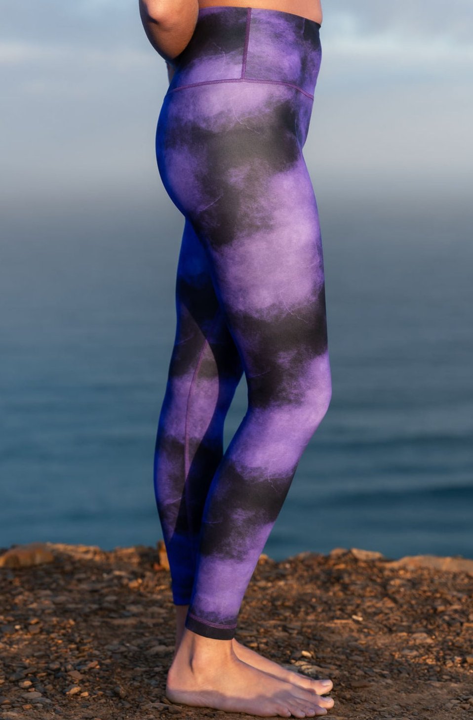 Golden Teacher Leggings - universe purple